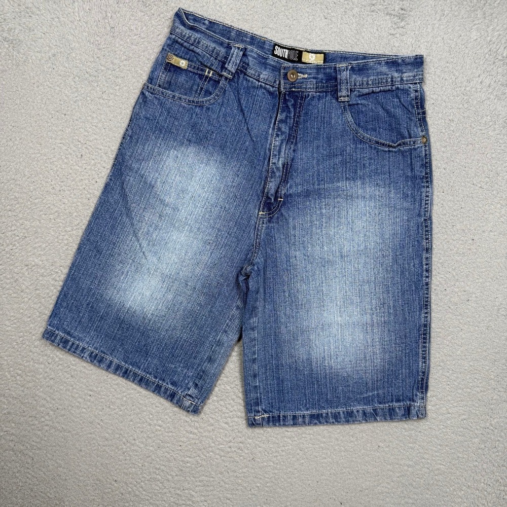 Kids Vintage Y2K South Pole Baggy Jean Shorts Jorts